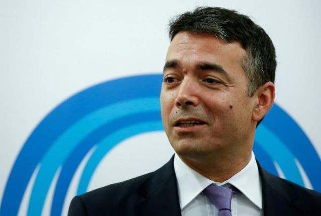 نيكولا ديميتروف وزير خارجية مقدونيا الشمالية في صورة من أرشيف رويترز.